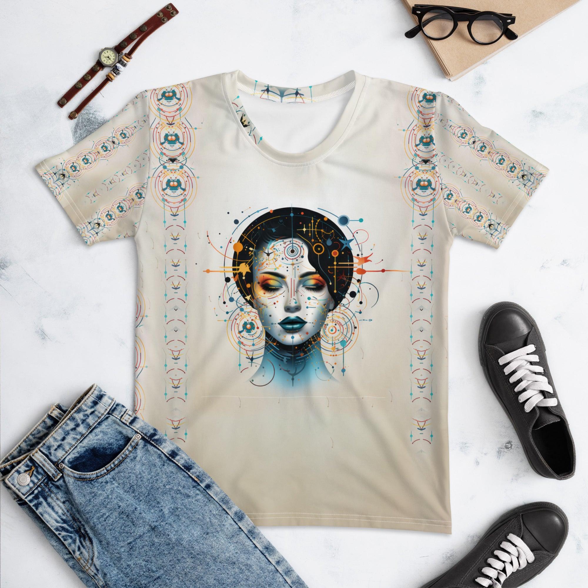 Abstract Portraits of Women's Essence: Crew Neck - Beyond T-shirts