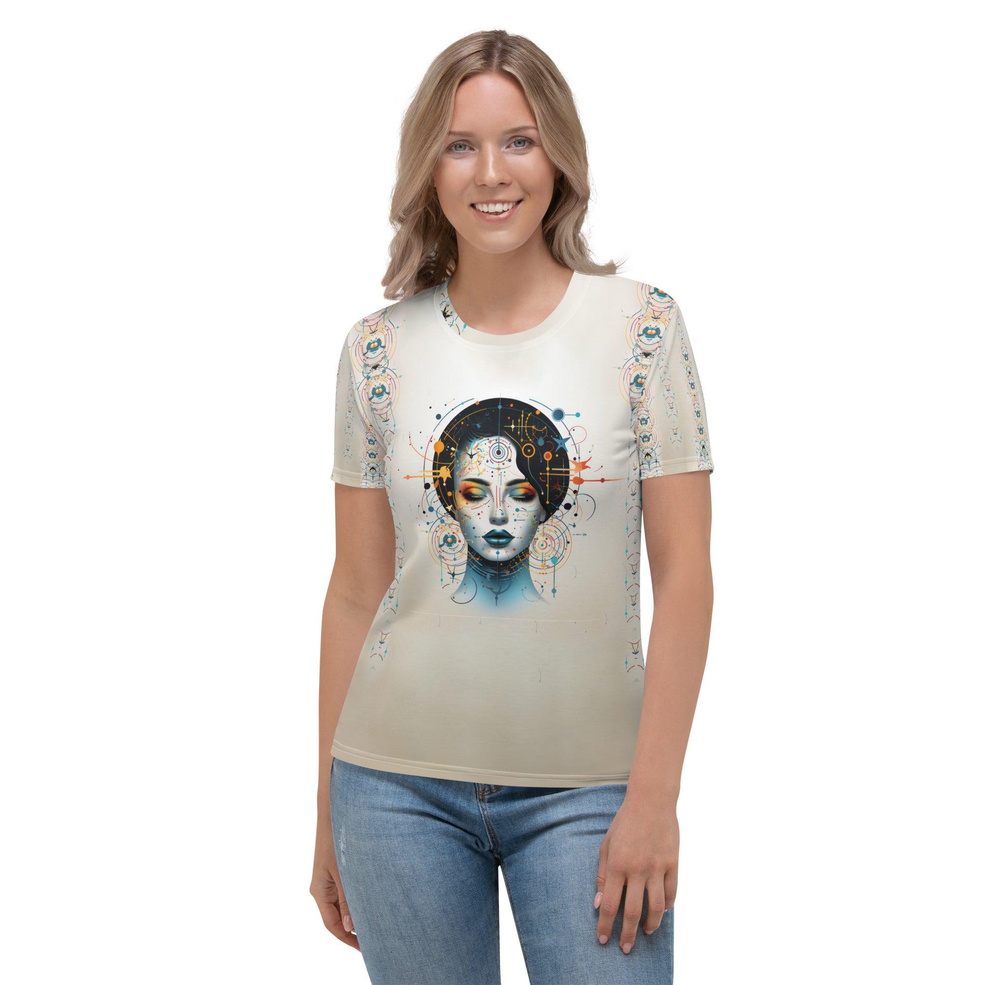 Abstract Portraits of Women's Essence: Crew Neck - Beyond T-shirts