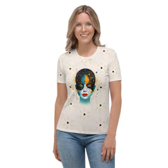 Feminine Energy in Abstract Beauty: Crew Neck - Beyond T-shirts