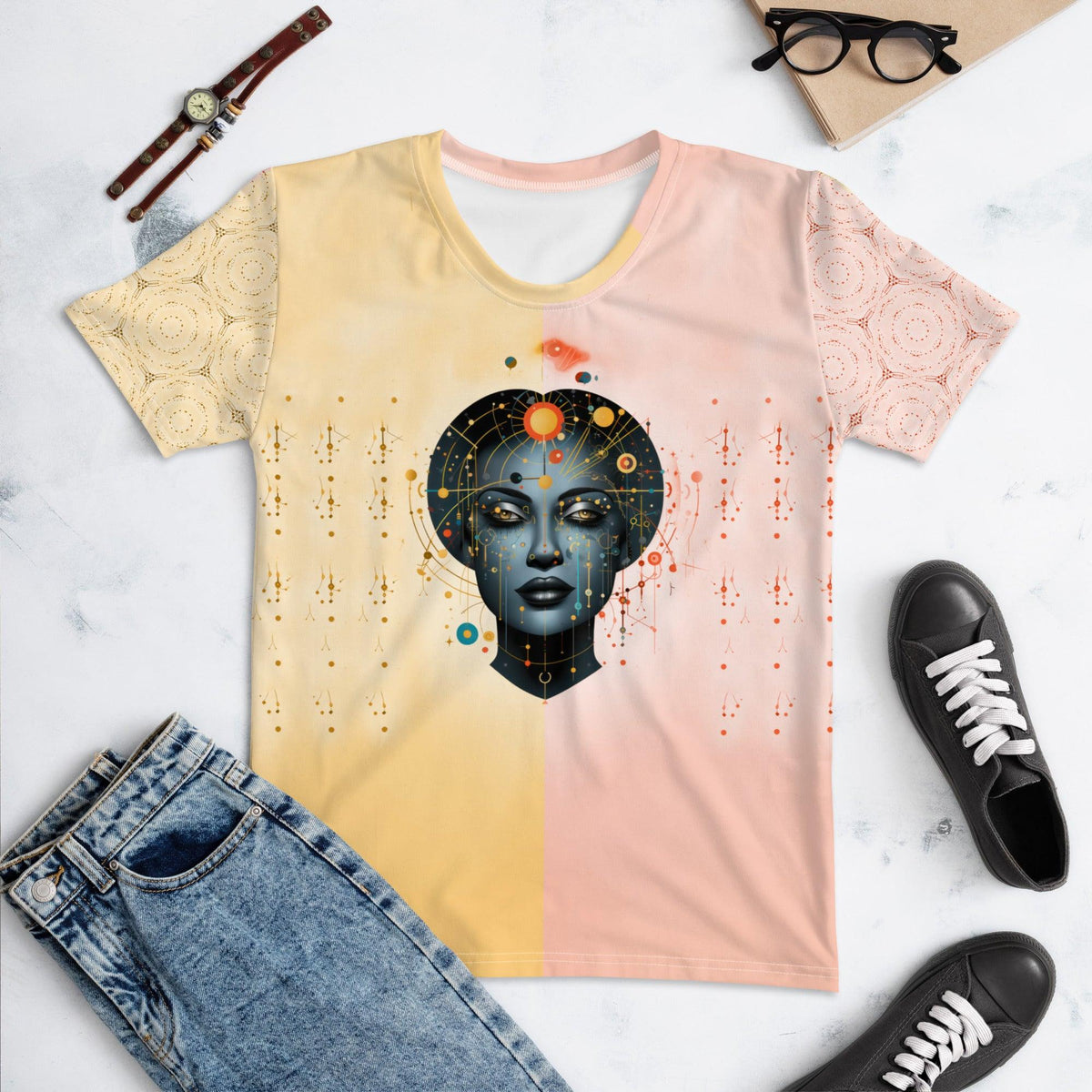 Abstract Beauty in Diversity All-Over Women's Crew Neck - Beyond T-shirts