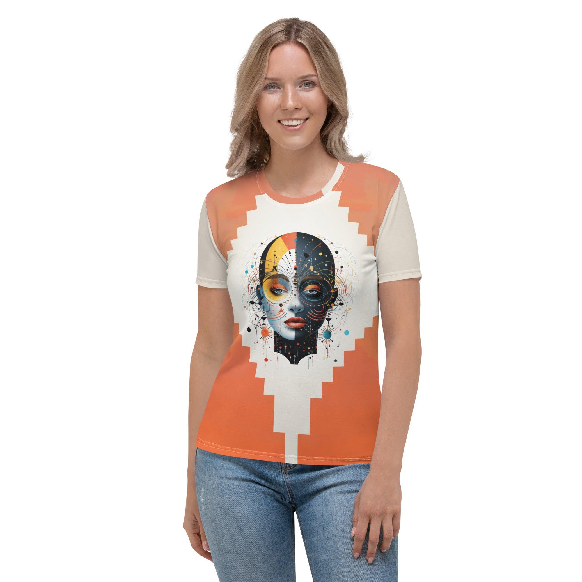 Feminine Energy in Abstract Beauty Women's Crew Neck - Beyond T-shirts