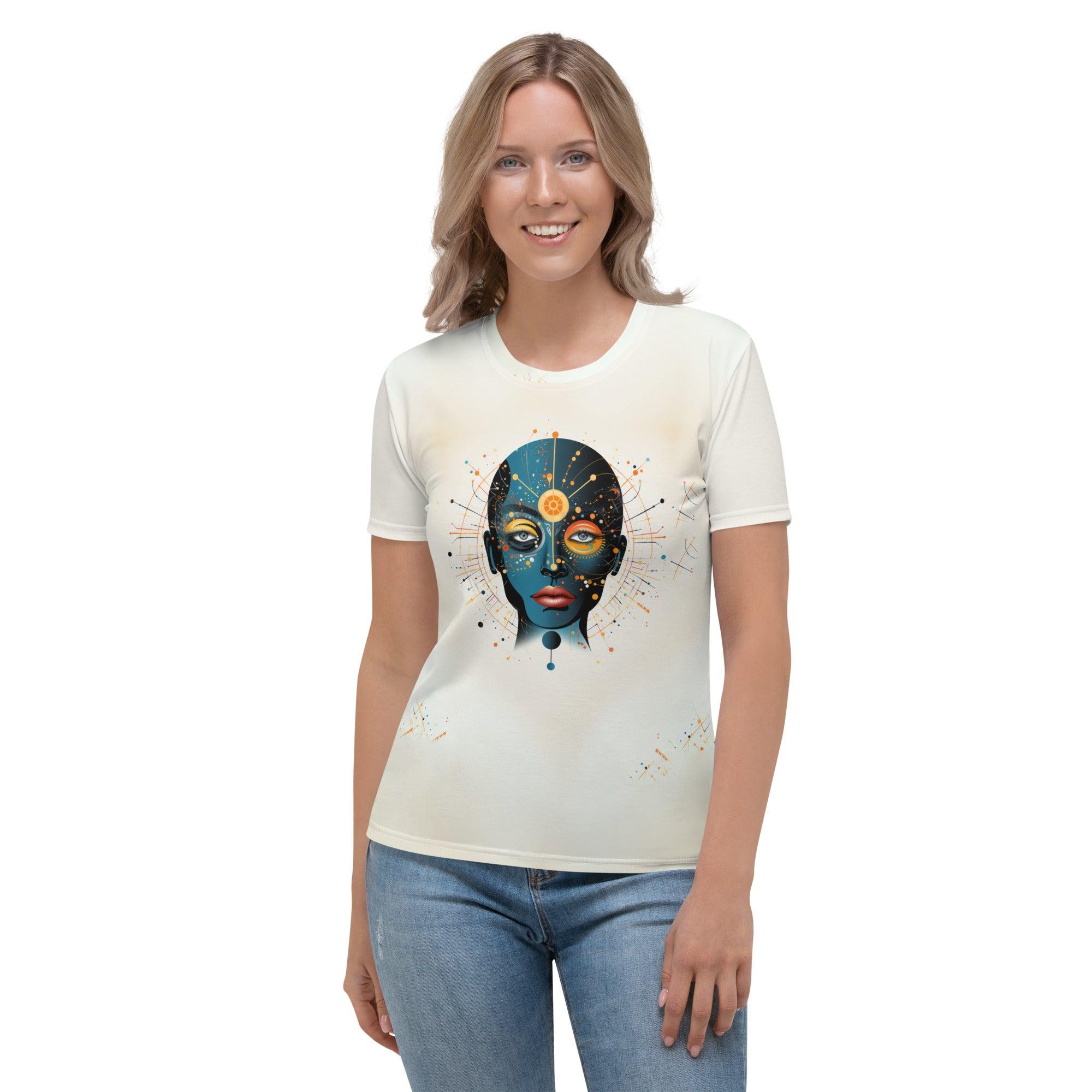 Expressions in Abstraction: Women's Crew Neck - Beyond T-shirts