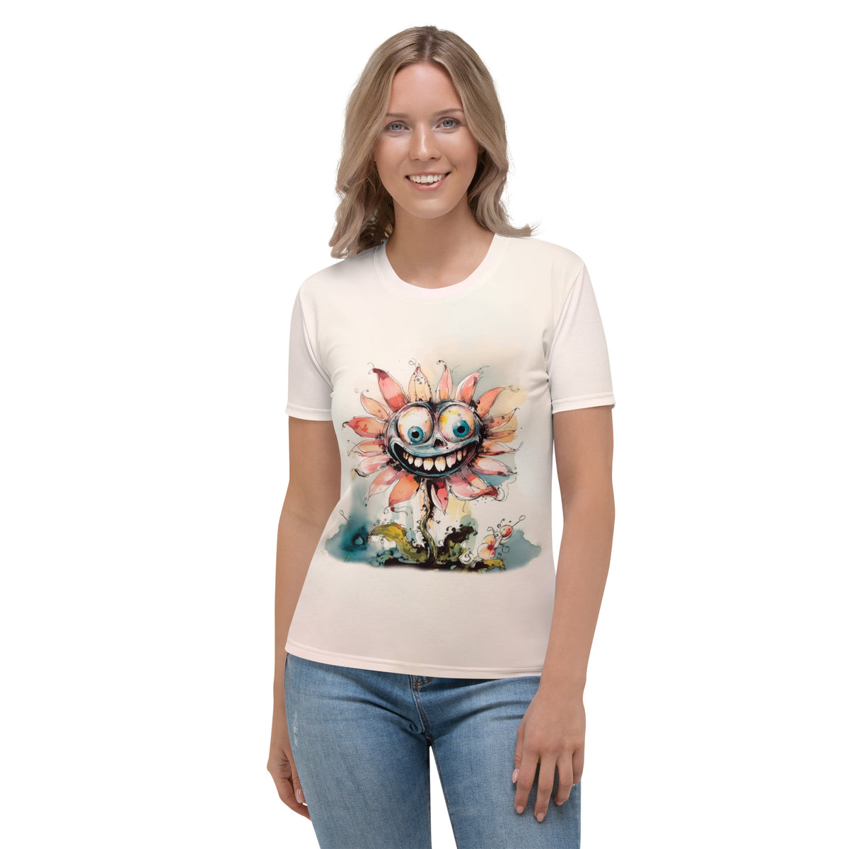 Rhythmic Rhapsody Caricature Crew Neck Tee