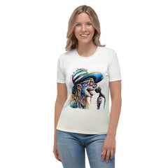 Playful Pitches Caricature Crew Neck Tee