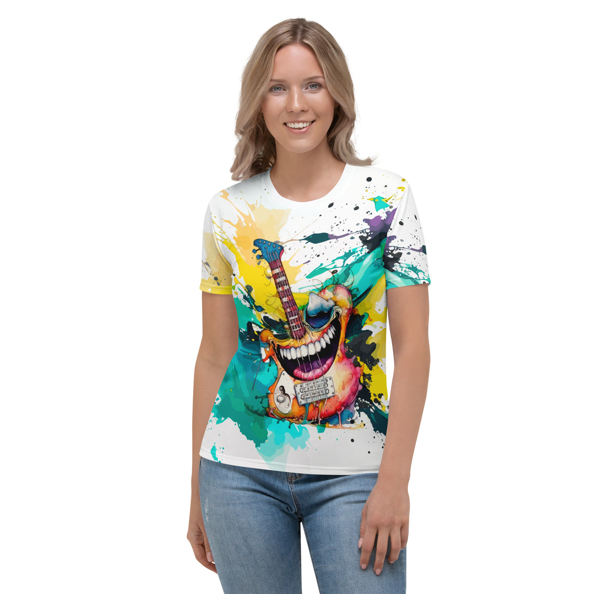 Punk Playfulness Caricature Crew Neck Tee