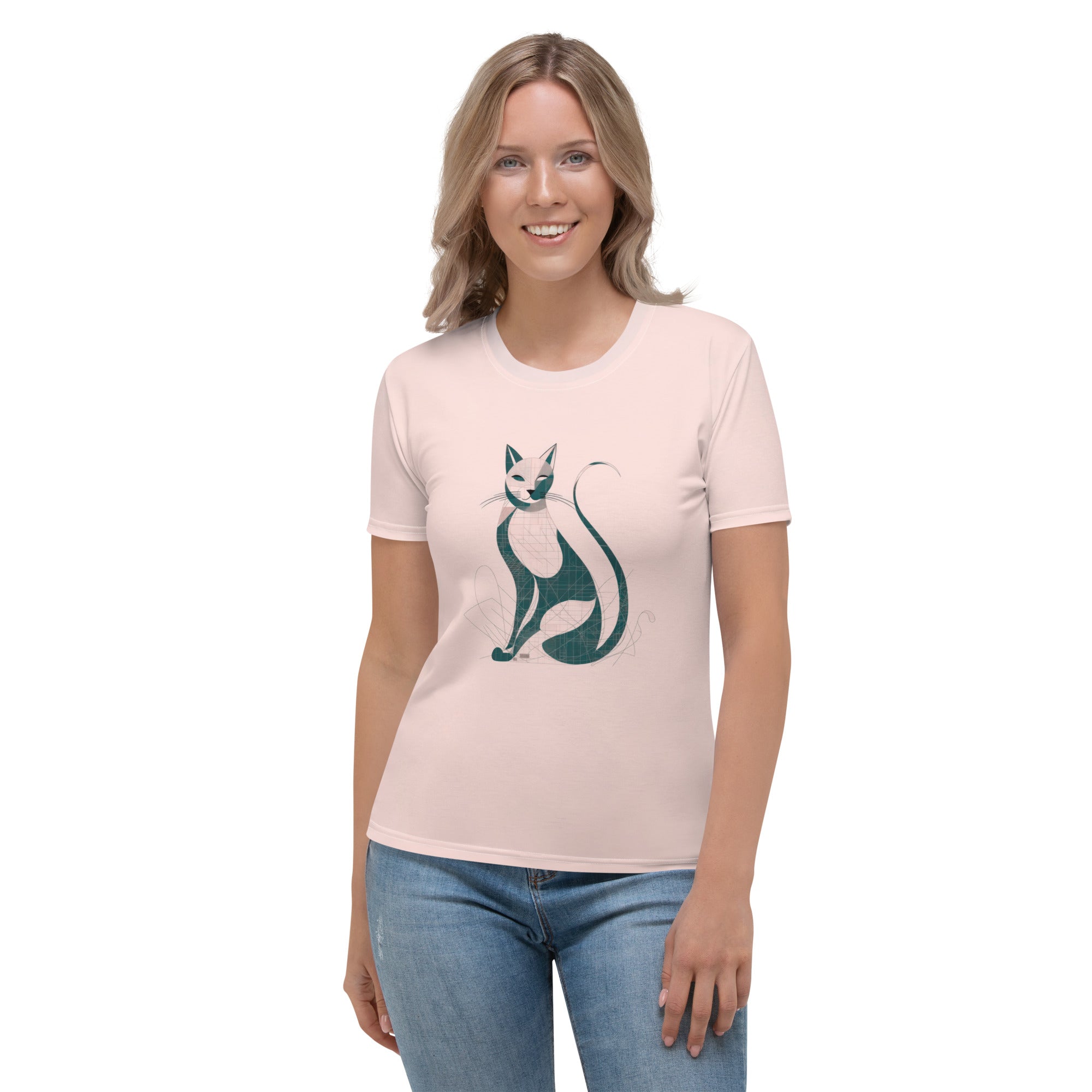 Serene Seahorse Symphony Crew Neck T-Shirt