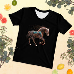 Whimsical Wallaby Wander Crew Neck T-Shirt