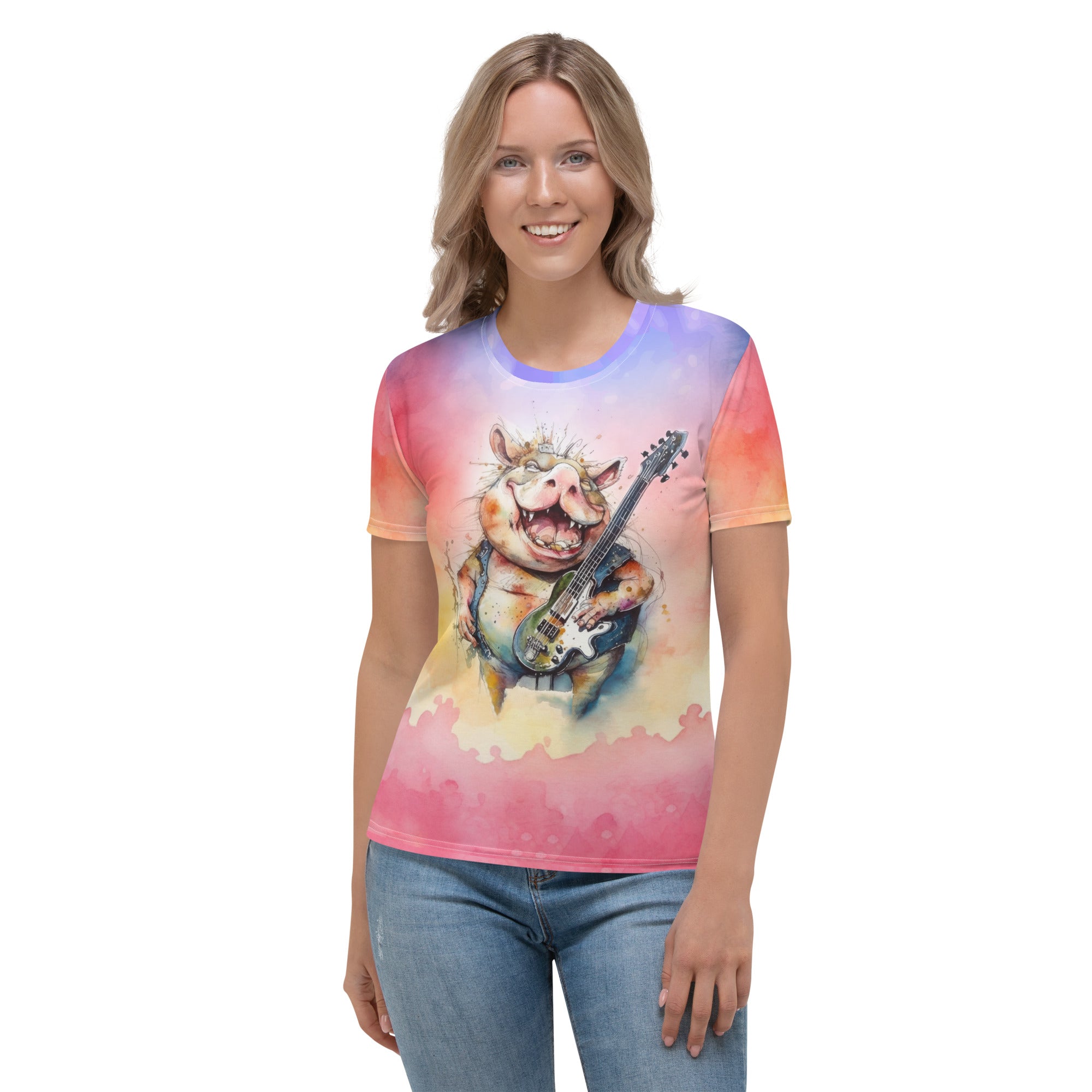 Majestic Macaw Mural Women's T-Shirt