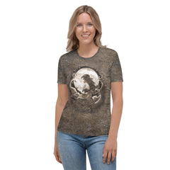 Rhythmic Rose Reverie Women's T-Shirt