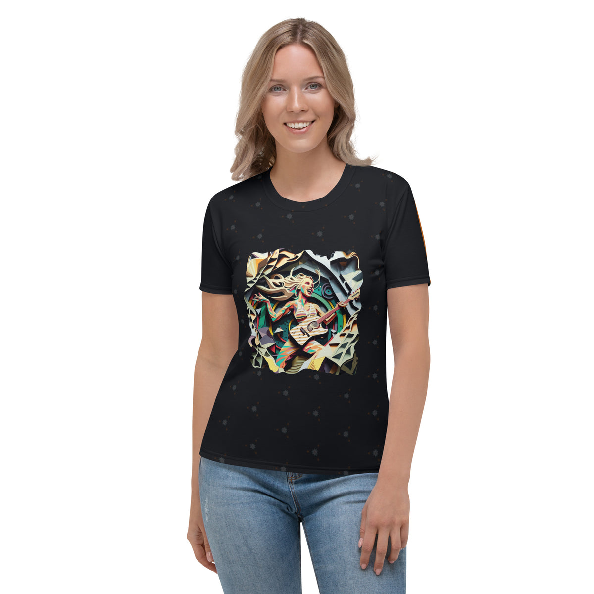 Electro Elegance Women's Crew Neck T-Shirt