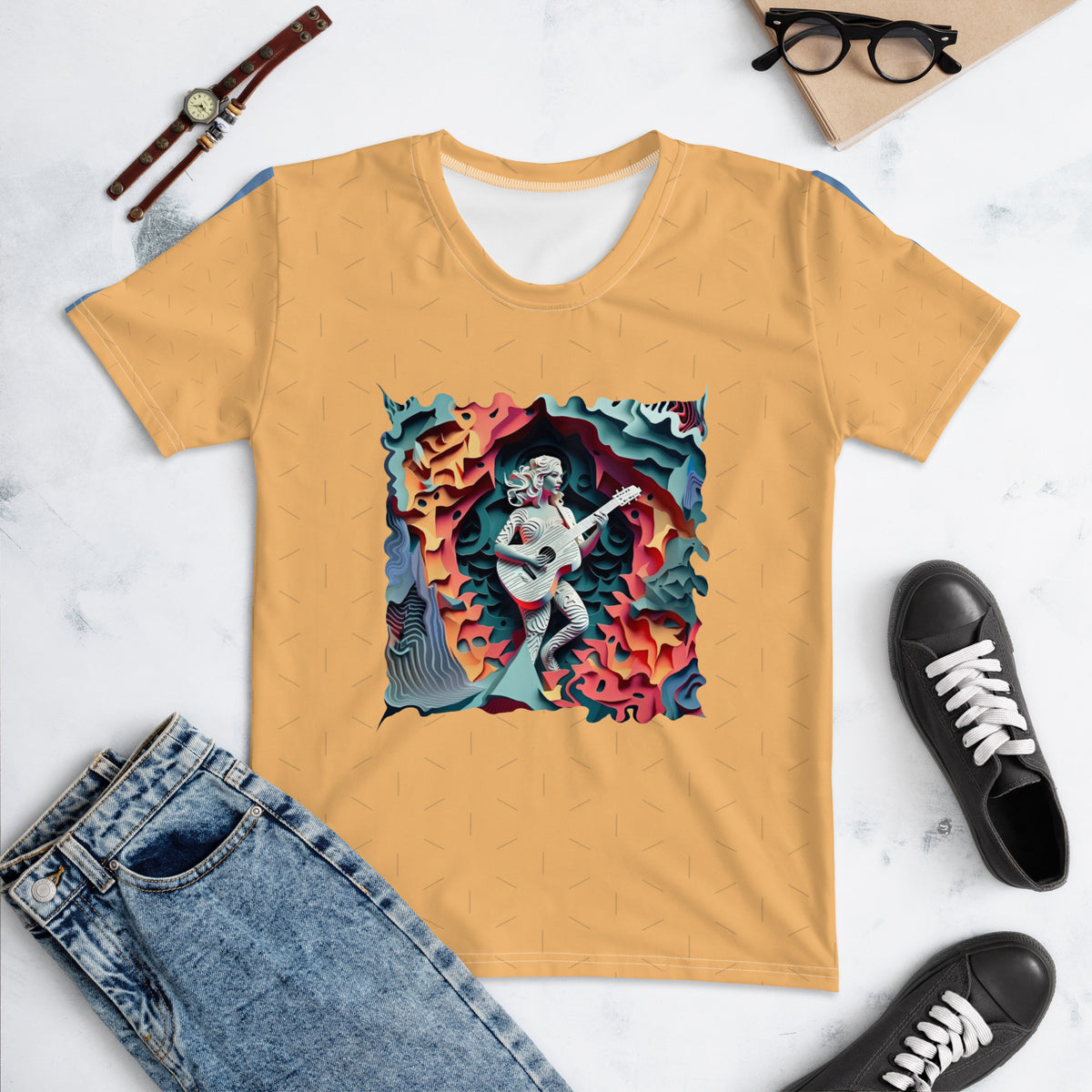 Vintage Vinyl Vibes Women's Crew Neck T-Shirt