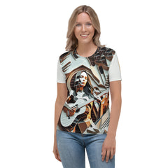 Pioneering Spirits All-Over Print Women's Crew Neck T-Shirt