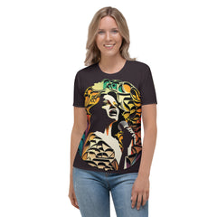 Singing Elegance All-Over Print Women's Crew Neck