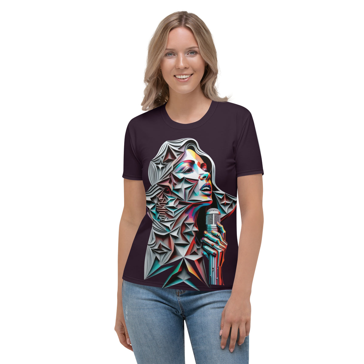 Melody in Motion All-Over Print Women's Crew Neck