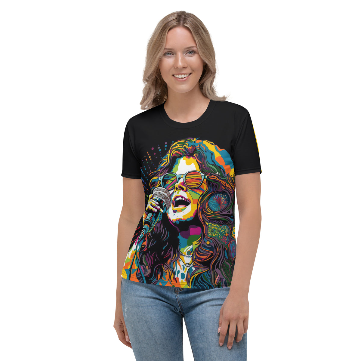 Singing Melodies All-Over Print Women's Crew Neck