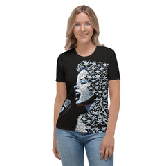 Musical Mosaic All-Over Print Women's Crew Neck