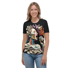 Harmony Haven All-Over Print Women's Crew Neck