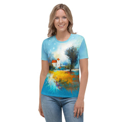 Coastal Serenity Women's Crew Neck T-Shirt