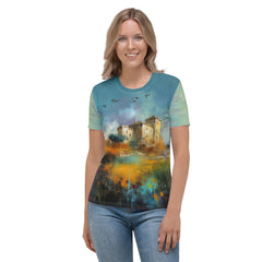 Vintage Countryside Charm Women's Crew Neck T-Shirt