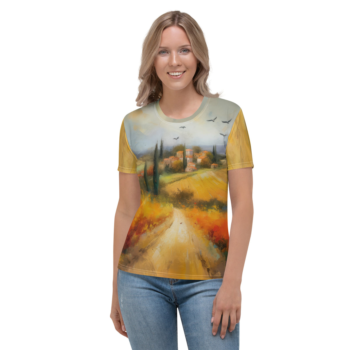 Mountain Majesty All-Over Print Women's Crew Neck T-Shirt