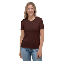 Brushed Silver Women's Crew Neck T-Shirt