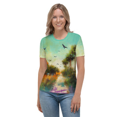 Mountain Majesty Landscape Women's Crew Neck T-Shirt