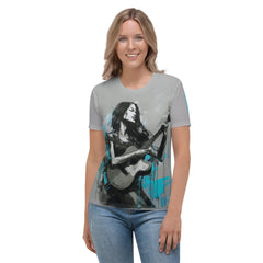 Abstract Harmony All-Over Print Women's Crew Neck T-Shirt