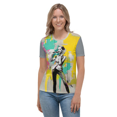 Geometric Serenity All-Over Print Women's Crew Neck T-Shirt