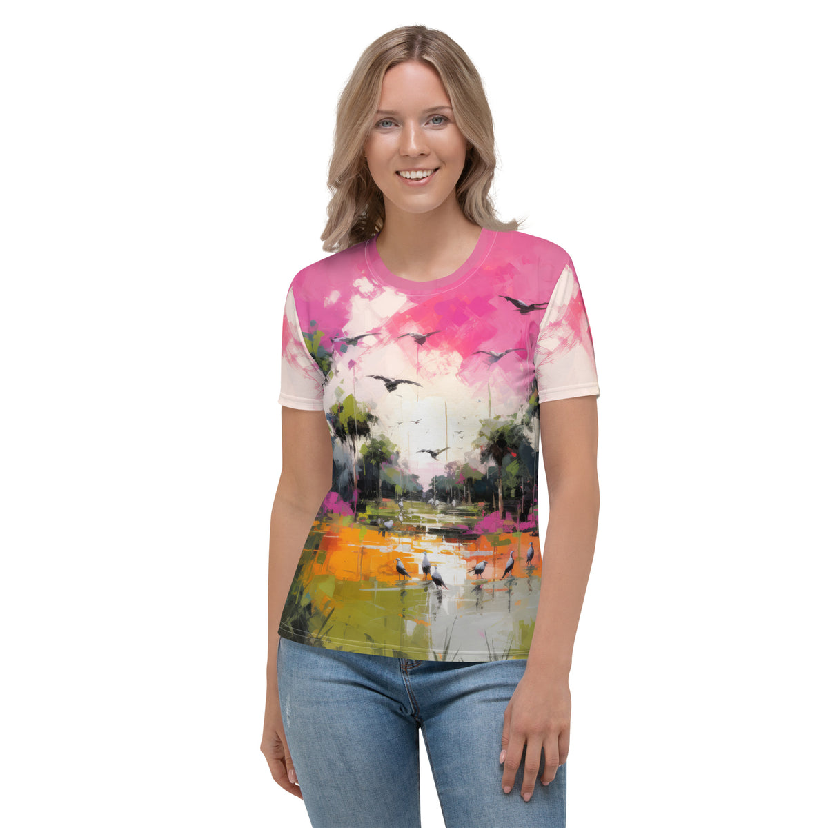 Desert Dreamscape Women's Crew Neck T-Shirt