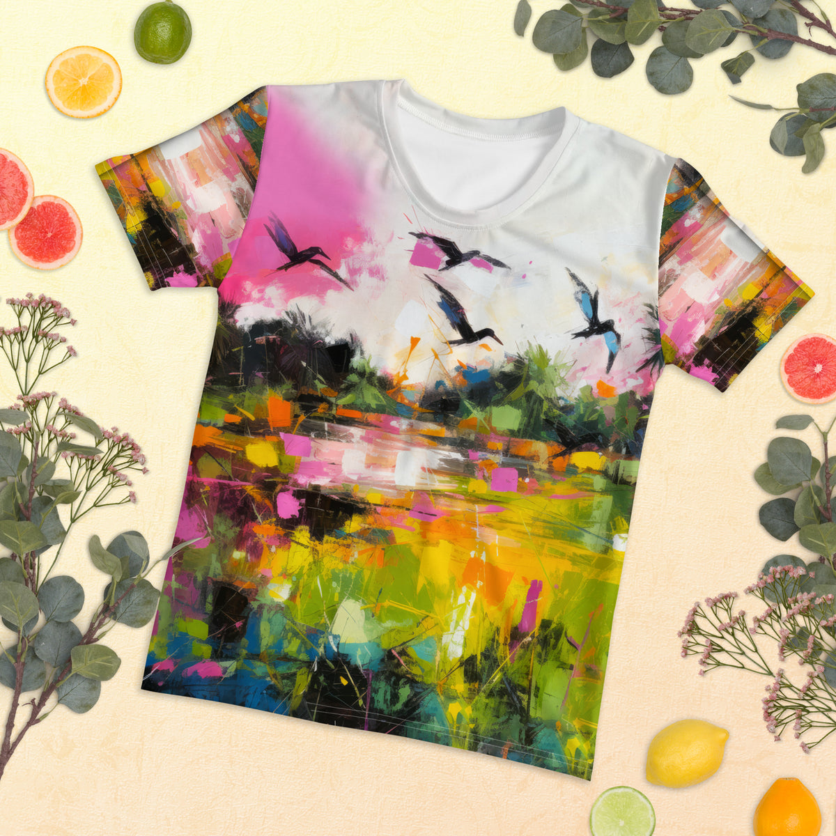 Wildflower Meadow Women's Crew Neck T-Shirt