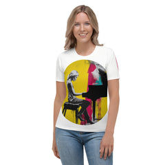 Tranquil Waters Minimalist Abstract Women's Crew Neck T-Shirt