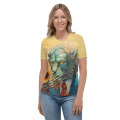 Lionhearted All-Over Print Women's Crew Neck T-Shirt