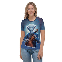 Alien Encounter All-Over Print Women's Crew Neck T-Shirt