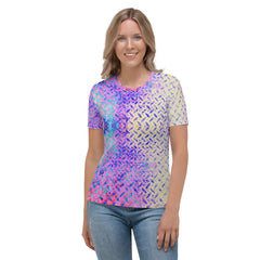 Silk Serenity Texture Women's Crewneck Tee