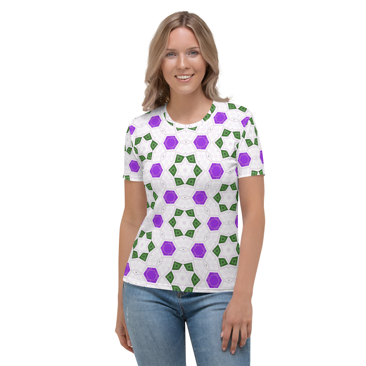 Infinite Infinity Diamond Illusion Women's Crew Neck T-Shirt