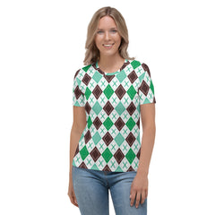 Diamond Symphony All-Over Print Women's Crew Neck T-Shirt