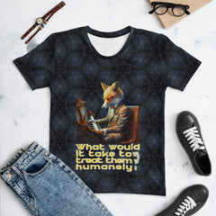 Whimsical Woodland Foxes Women's Crew Neck T-Shirt