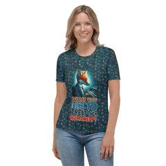 Mystical Midnight Foxes Women's Crew Neck T-Shirt