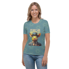 Stylish Sow Silhouettes Women's Crew Neck T-Shirt