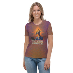 Adventure Ape Mountaineer All-Over Print Women's Crew Neck T-Shirt