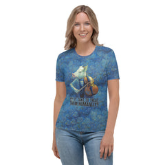 Hip Hop Hawk Breakdancer All-Over Print Women's Crew Neck T-Shirt