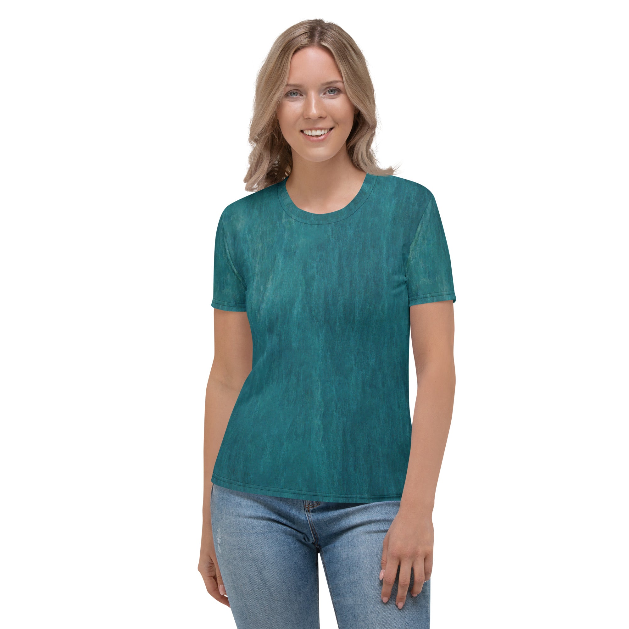 Woolen Whimsy Women's Crew Neck T-Shirt in Soft Wool Blend