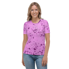 Spectrum Symphony Women's Crew Neck T-Shirt on model in natural light.