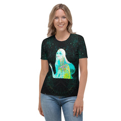 Colorful Pop Splash T-Shirt for Women Front View