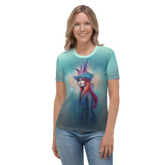 Ethereal Harmony Women's Crew Neck T-Shirt front view