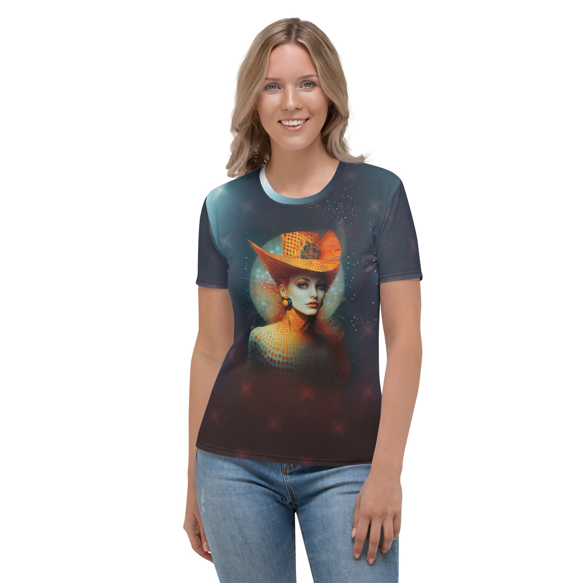 Galactic Fusion Women's Crew Neck T-Shirt - Front View