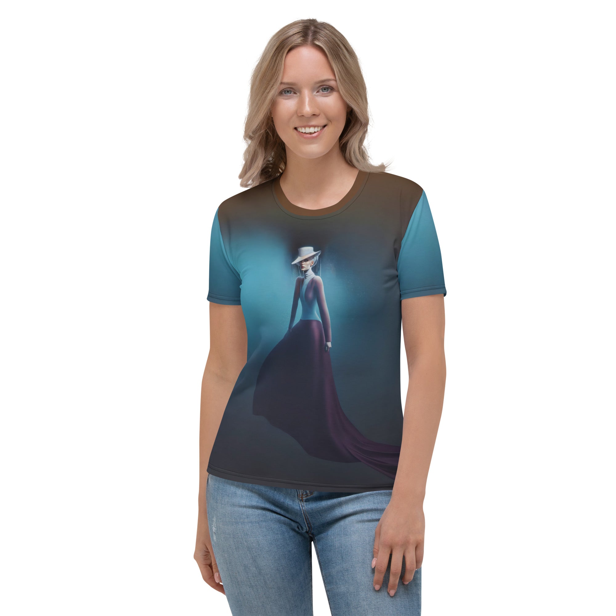 Serendipity Women's Crew Neck T-Shirt on a Mannequin