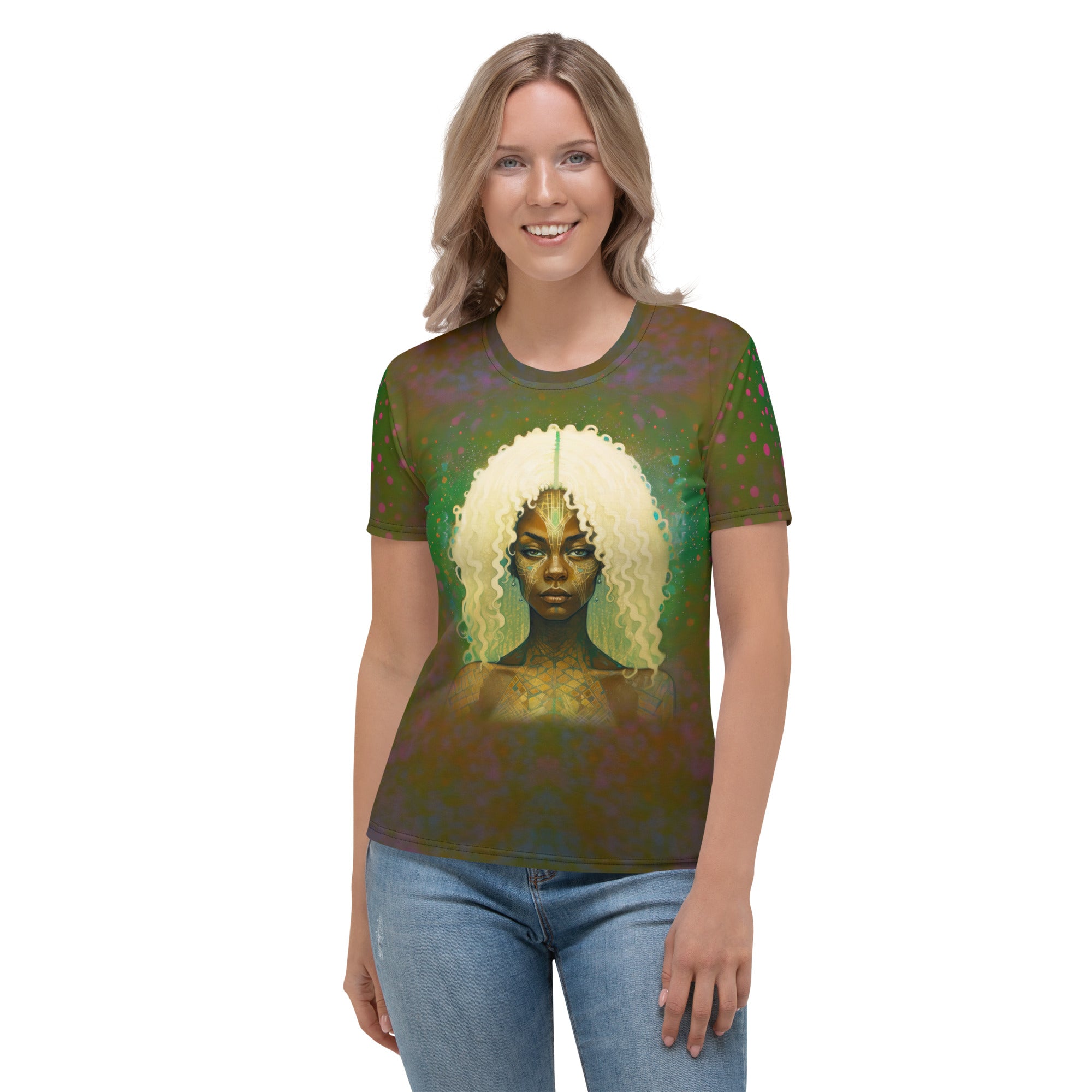 Infinite Wisdom Women's Crew Neck T-Shirt - Front View