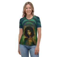 Electric Energy pattern on Women's Crewneck Tee.