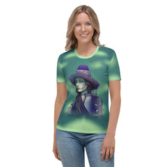 Modern Muse women's crewneck t-shirt in a casual setting